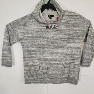 Miss Chievous Womens Light Weight "LOVE" Hoodie Size 1X Full Zip